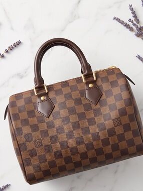 Authentic Speedy 25 Damier Ebene